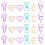 60Pcs Colorful Creative Paper Clips Alloy Material Durable File Clips 1