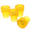 4Pcs Yellow Rubber Walking Stick Tips Non-Slip Cane Feet Replacement 1
