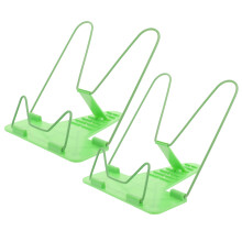 2Pcs Green Adjustable Reading Bracket Portable Book Stand for Home