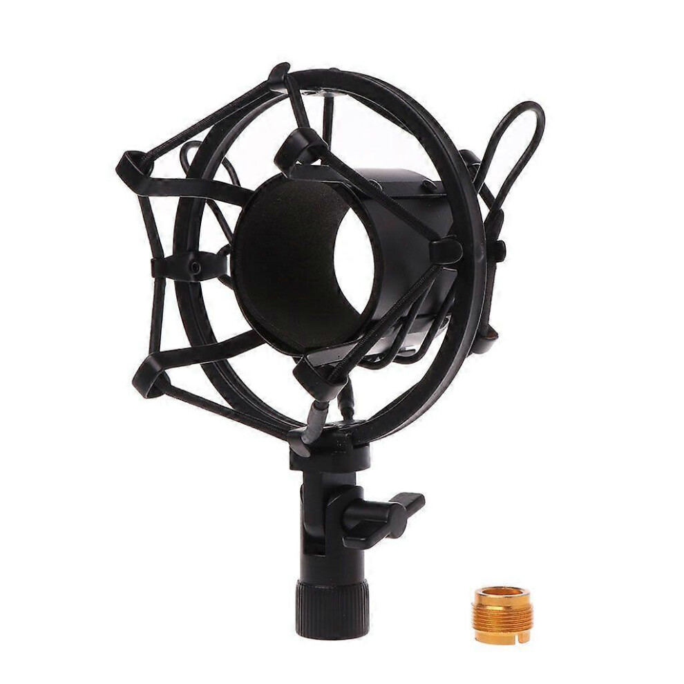 (As Show, One Size) Metal Shockproof Studio Recording Microphone Shock Mount Spider Mic Holder Clip 5213747858338