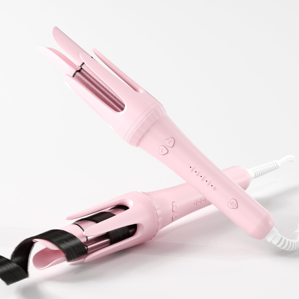 Automatic Hair Curler 1.25 Inch Ceramic with OneButton Auto Curling, AntiTangle, Fast Heating