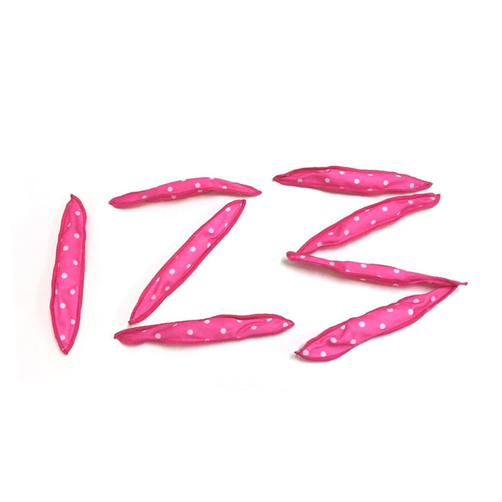 Pink 20Pcs Sponge Hair Rollers With Hair Net, No Heat Curlers For Comfortable Overnight Styling