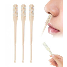3PCS Nose Hair Trimmer with 360 Rotation, Manual Nose Hair Remover for Men and Women, Travel Size