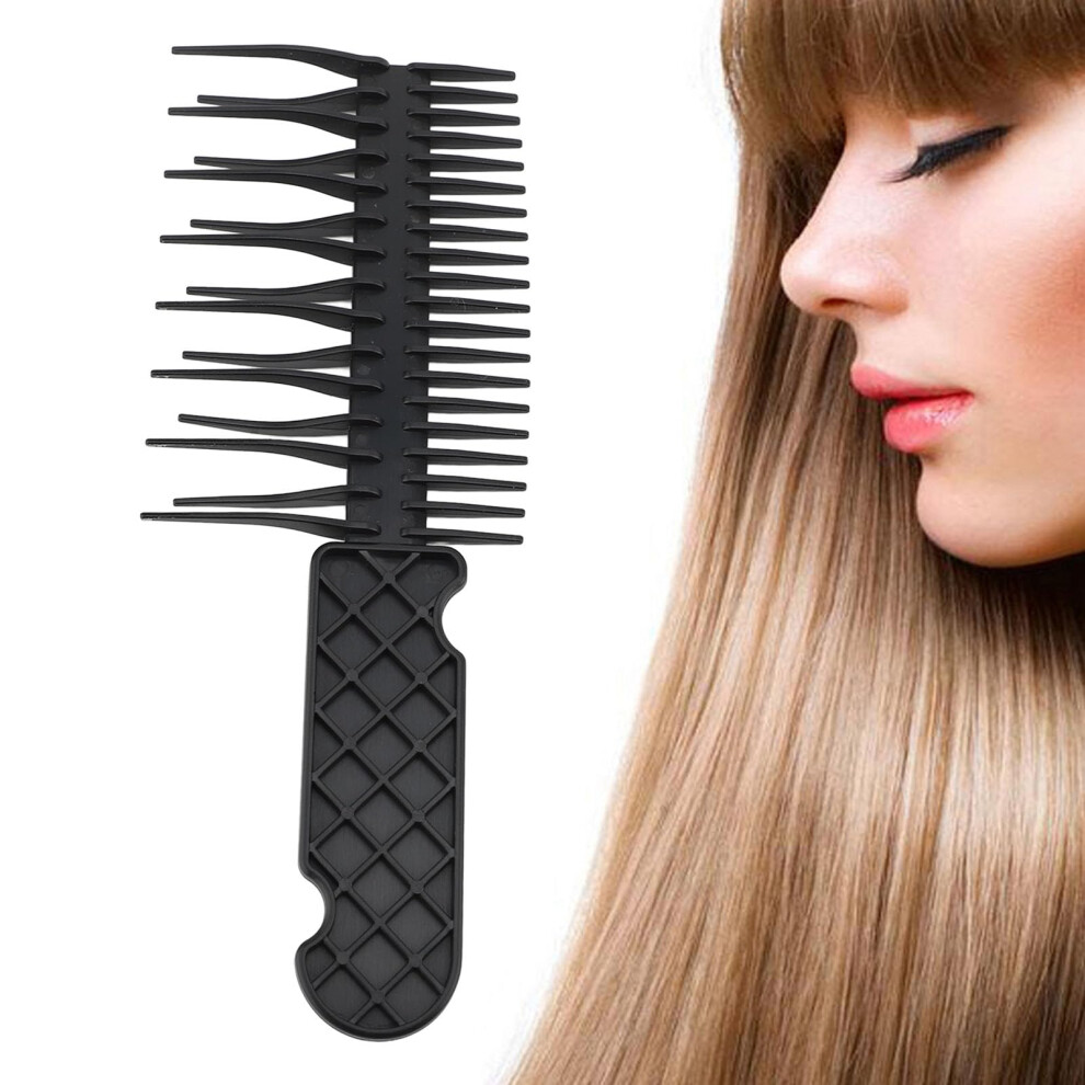 Detangling Hair Brush and Wide Tooth Comb DualSided for Wet and Dry Hair with Comfortable Grip