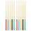 5Paires Baguettes De Percussion Érable Antidérapantes Multicolores 6