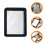 Black Magnetic Locker Mirror Makeup Vanity Mirror for Bedroom Use 2