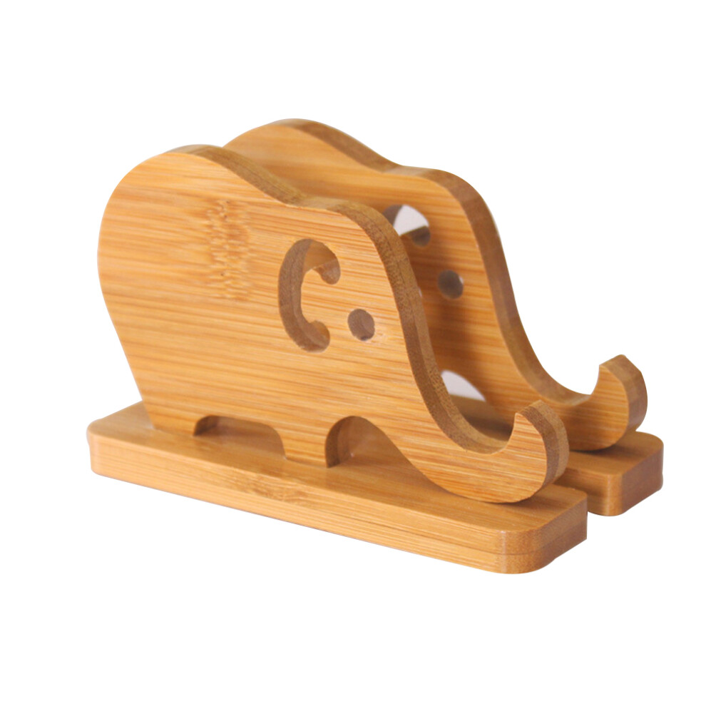 3Pcs Sturdy Wooden Phone Stand Holder Desktop Holder For Phones Brown 013748012228