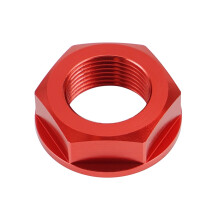 Rear Axle Nut CNC T6061 Aluminum for Honda CR CR125R CR250R CRF250RX CRF450RX Red