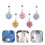 5Pcs Retractable Work Badges Accessories for Id Cards in Mixed Colors 10