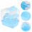 2Pcs Blue Double-Layer Pet Villa Hamster Hideout for Small Pets 8