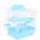 2Pcs Blue Double-Layer Pet Villa Hamster Hideout for Small Pets 10
