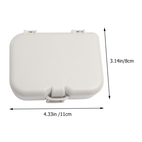 1Pc False Teeth Storage Box Portable Denture Case for Cleaning 1