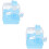2Pcs Blue Double-Layer Pet Villa Hamster Hideout for Small Pets 6