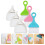 3Sets Compact Plastic Desktop Dustpan with Reusable Household Brush 3