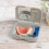 1Pc False Teeth Storage Box Portable Denture Case for Cleaning 7