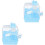 2Pcs Blue Double-Layer Pet Villa Hamster Hideout for Small Pets 3