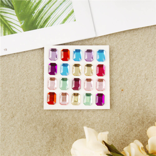 10 Sheets Diy Rhinestone Sticker Acrylic Decals For Book Phone 2
