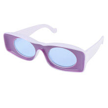2St Modieuze Kleine Zonnebril Met Lichte Retro Look En Heldere Glazen