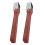 2Pcs Fish Scrapers Labor-Saving Sawtooth Design Red Wood Kitchen Tools 1