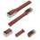 2Pcs Fish Scrapers Labor-Saving Sawtooth Design Red Wood Kitchen Tools 4