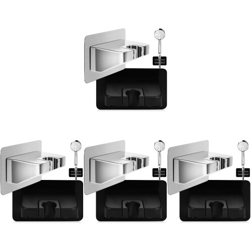 8 Pcs Self Adhesive Shower Head Holder Wall Mount Bracket No Drilling 1