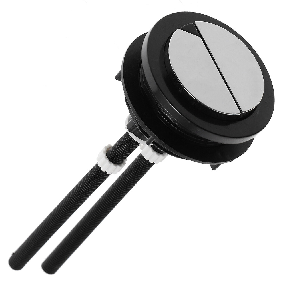 2Pcs Dual Flush Toilet Button Abs Black Toilet Repair Push Button Kit 3161621401083