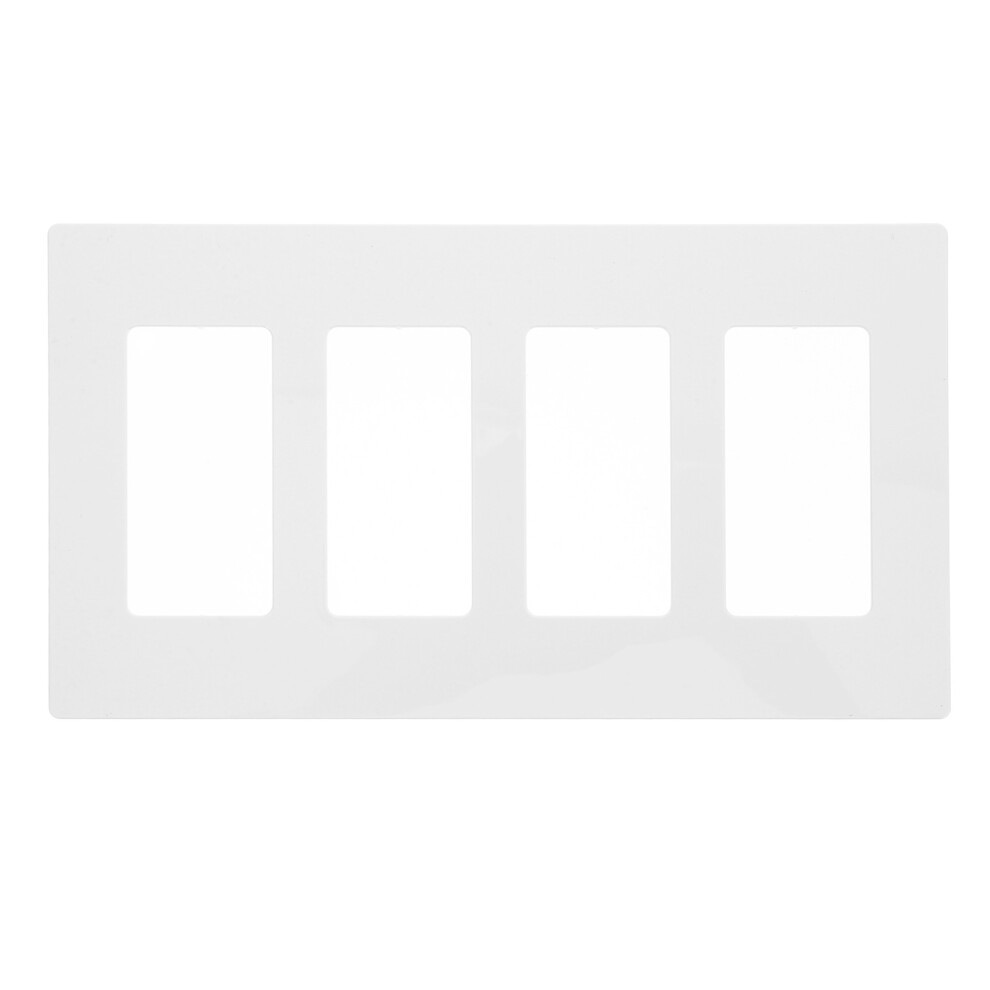 White Screwless Double Light Switch Cover Plate Pc Wall Outlet 3062006973785