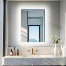 600x700mm Wall Mounted Backlit Bathroom Mirror