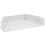 White PVC Gutter End Cap Rain Gutter Accessories Downspout Cover 9