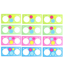 12Pcs Kids Painting Rulers Drawing Stencils Colored Art Supplies