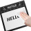 Writable Open Closed Sign Black 1 Set 9.8x9.3x0.4in 4