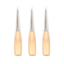 3Pcs Wooden Handle Sewing Awl Kit Sewing Accessories for Leather Craft