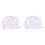 2Pcs White Breathable Work Hat Cap Elastic Adjustable Cooking Chef Hat 2