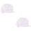 2Pcs White Breathable Work Hat Cap Elastic Adjustable Cooking Chef Hat 6
