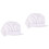 2Pcs White Breathable Work Hat Cap Elastic Adjustable Cooking Chef Hat 4