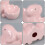 Pink Ceramic Bunny Egg Cup Easter Table Decor Egg Storage Holder 4