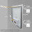 600x700mm Wall Mounted Backlit Bathroom Mirror 6