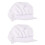 2Pcs White Breathable Work Hat Cap Elastic Adjustable Cooking Chef Hat 5