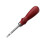 1Pc Brown Leather Beveler Wooden Handle Durable Leather Craft Tool 8
