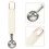 Compacte Witte Fruitbal Schep Met Duurzame ABS En Staal 2