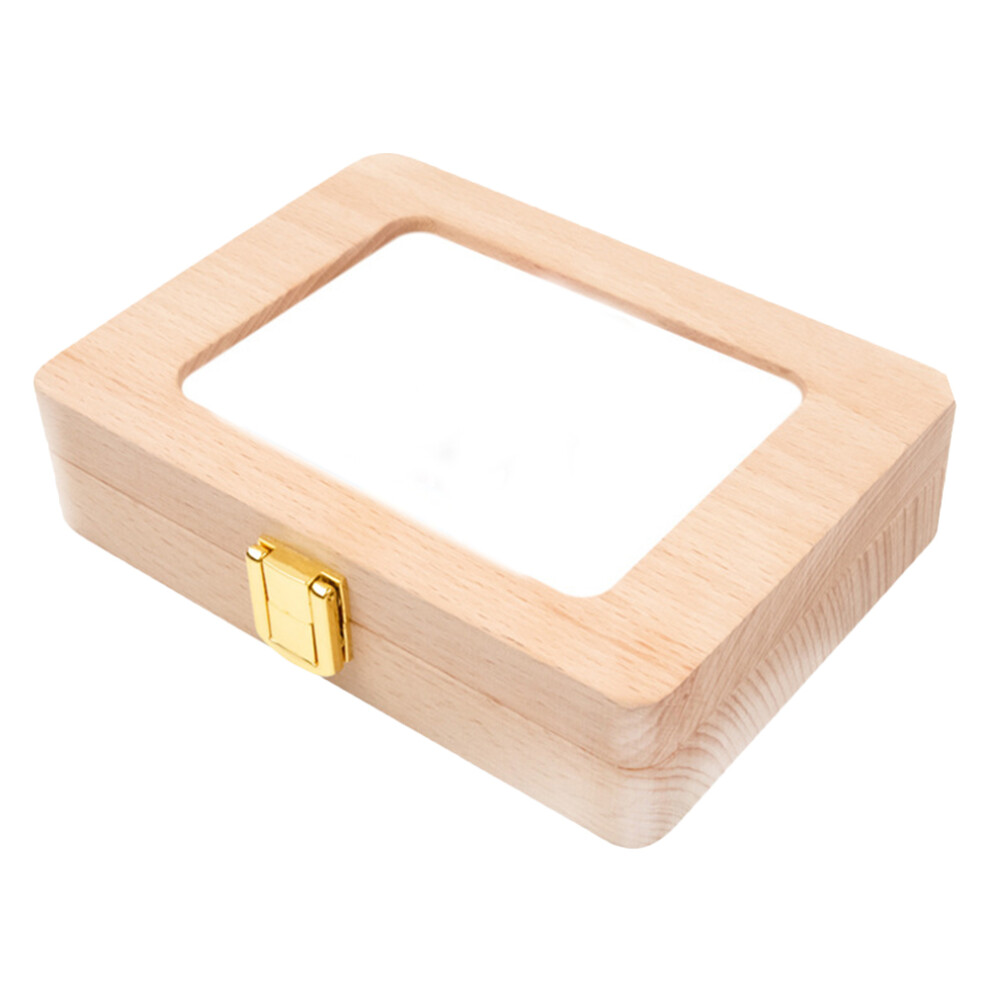 Assorted Color Wooden Tooth Keepsake Box For Baby Tooth Storage Aboofan
