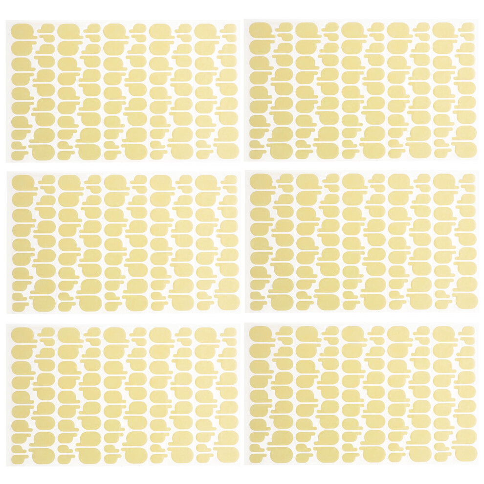 Totority Mlins 6 Sheets Double Sided Glue Sticker Press On Tabs Manicure Tools