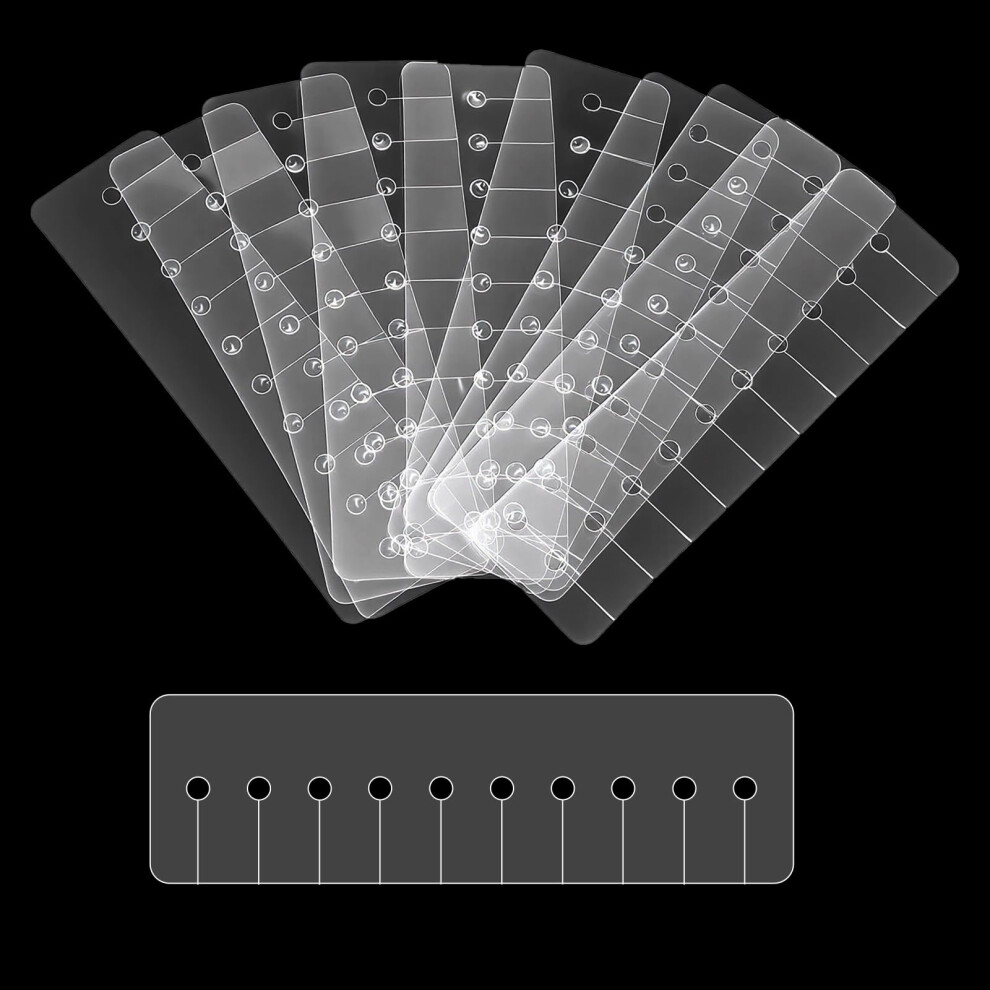 Unisex 10 Pcs Heat Shield Guards For Hair Extensions Fusion Protection Multihole Pvc Reusable Spacers