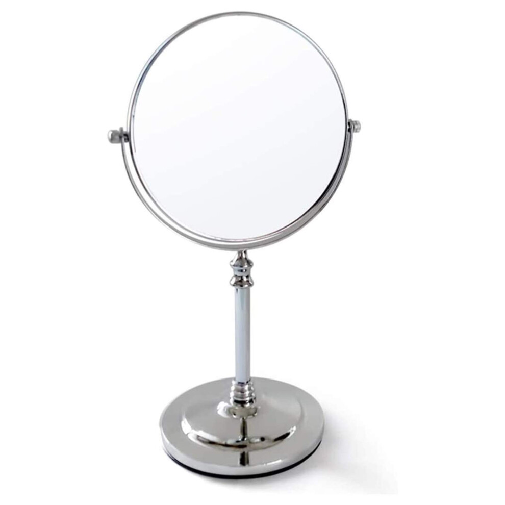 Makeup Vanity Mirror Double Sided 360 Rotation European Style 13.3x35cm Tabletop Mirror