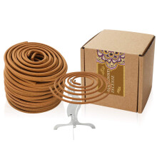 Sandalwood Incense Coils Spiral for Home Stress Relief Aroma and Air Purifying One Hour Burn