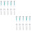 20 Pcs Silicone Lens Inserter Remover Reusable Tool Random Color 6
