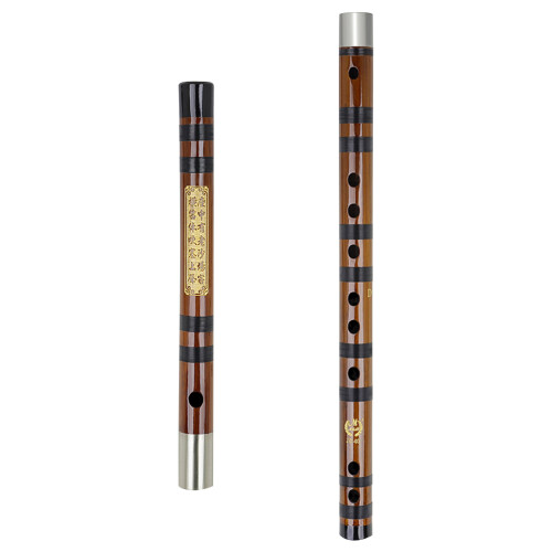 1Set Durable Bamboo Flute Brown Portable Chinese Beginner Instrument