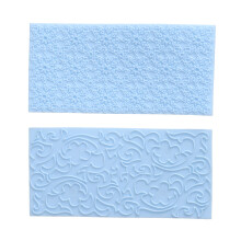 2Pcs Food Safe Cake Decorating Tools Sky-Blue Border Molds for Baking