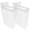 2Pcs Durable Transparent Laundry Storage Bottles for Powder and Liquid 1