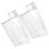 2Pcs Durable Transparent Laundry Storage Bottles for Powder and Liquid 9